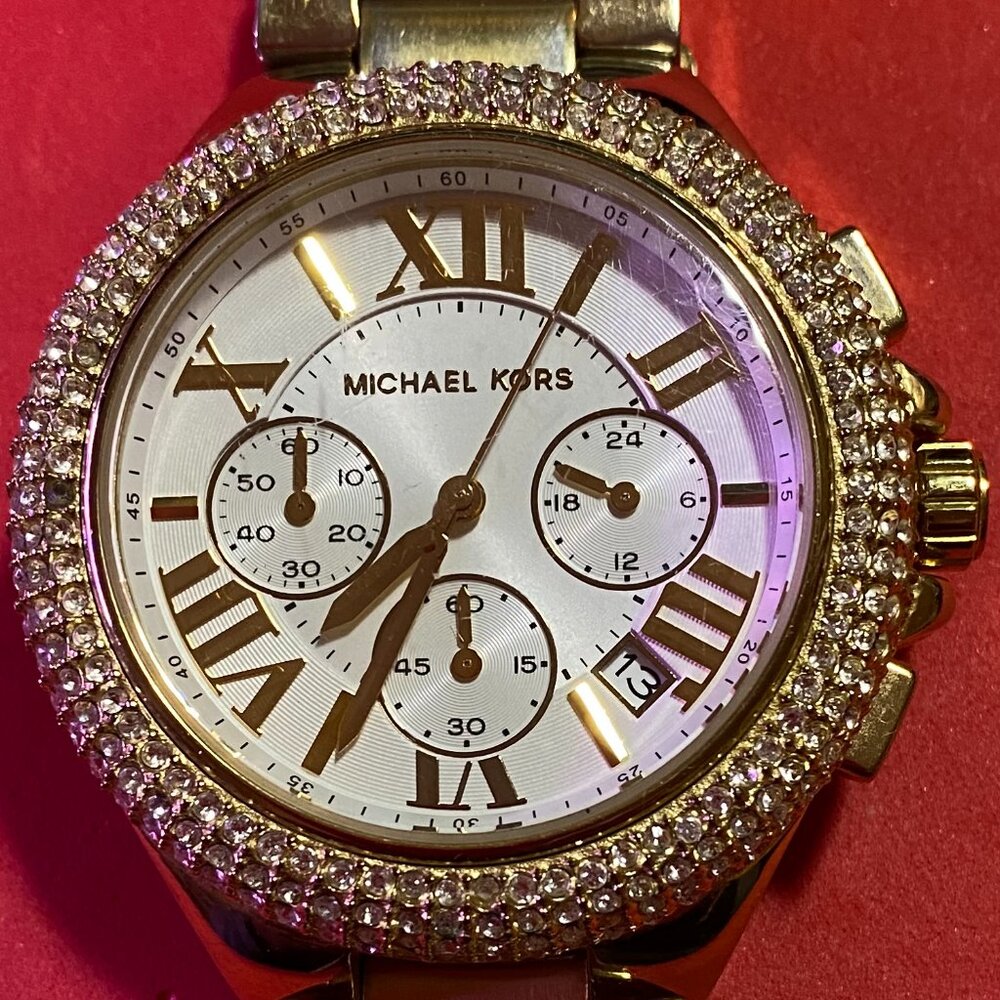 Michael Kors Women's Quartz Chronograph Watch, - Picture 4 of 5